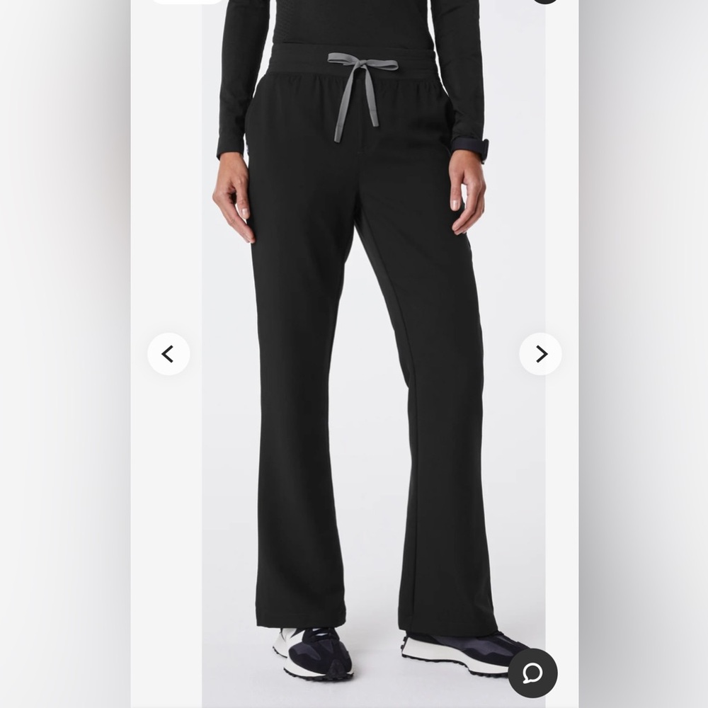 Black Cordova High Waisted Flare - Petite Scrub Pant